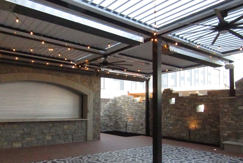 louvered patio lighting