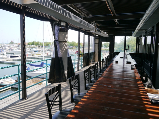 heating an outdoor bar